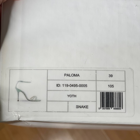 Manolo Blahnik Paloma 105 blue degrade snake sandals - Picture 9 of 9